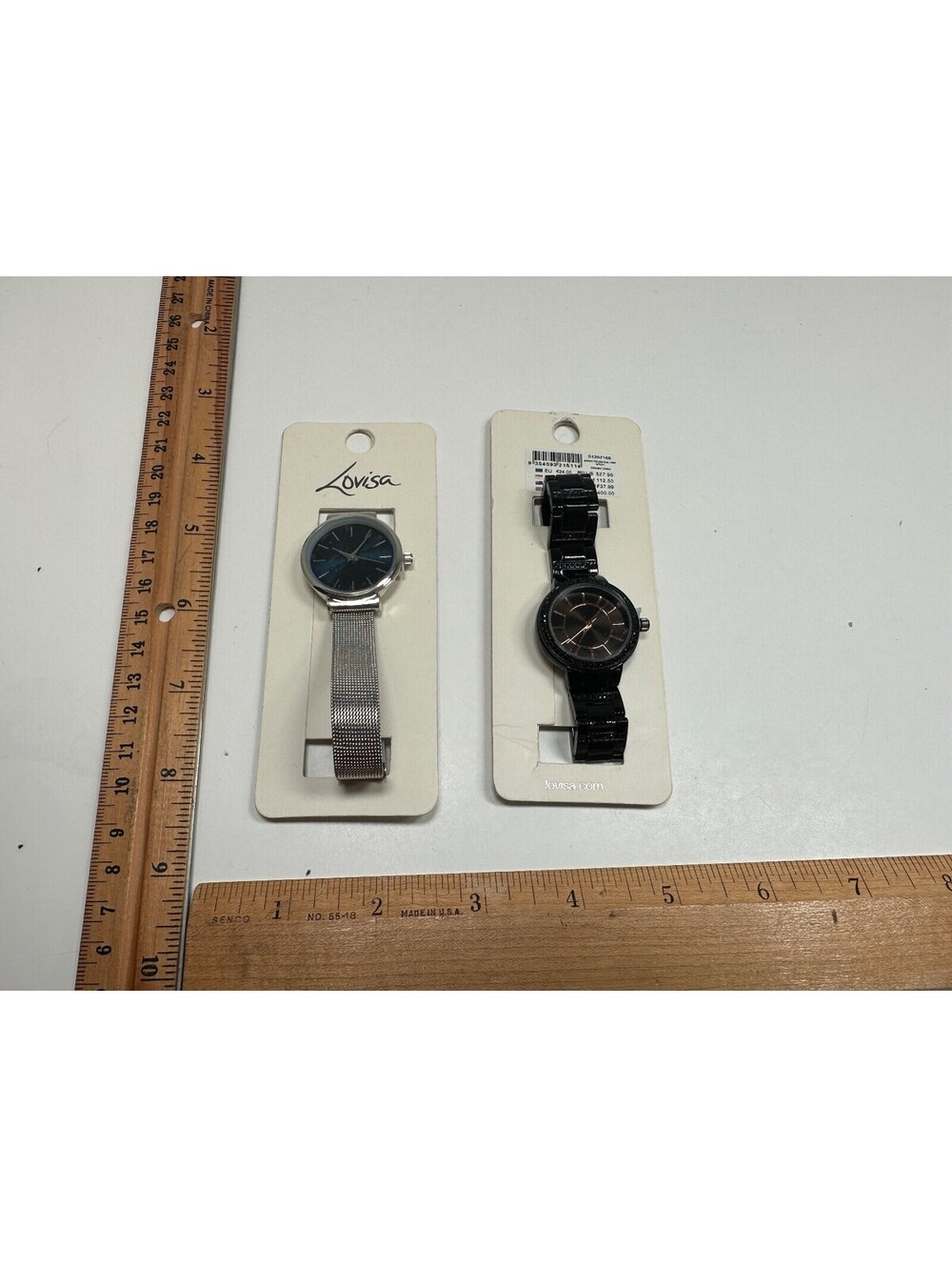 2 Lovisa Watches Male Female Silver Tone Black